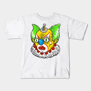 Green Wig the Clown Kids T-Shirt